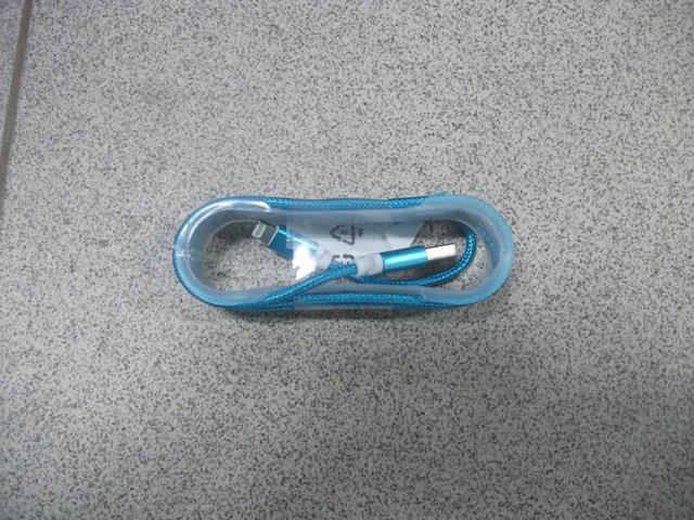 USB кабель  APPLE 8 PIN Lightning (iPhone 5-6-7) плетеный, ткань (EMC-iph5)