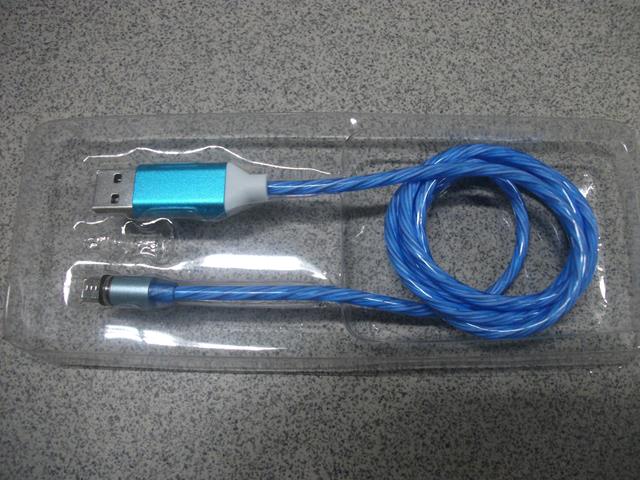 USB кабель MicroUSB круглый  светящийся шнур    МАГНИТНЫЙ