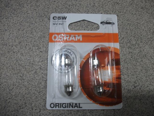 C5W  36 мм  Салона (Подсветки Номера) OSRAM  блистер 2шт