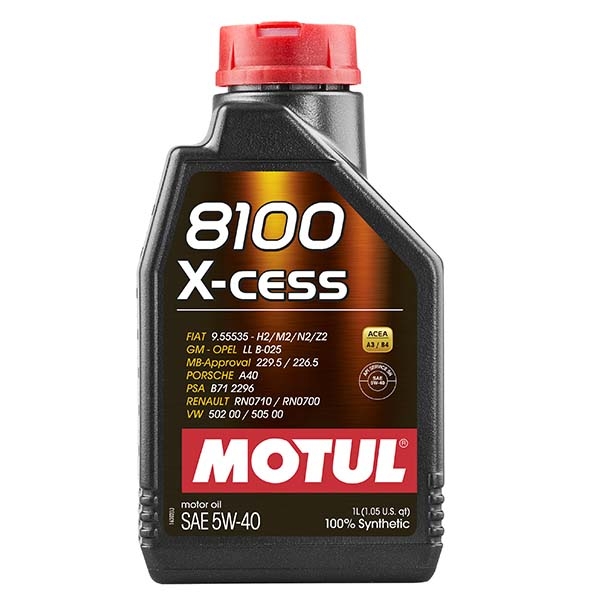 Масло моторное   MOTUL   8100 X-cess gen2   SAE 5W-40   синтетическое   1 л