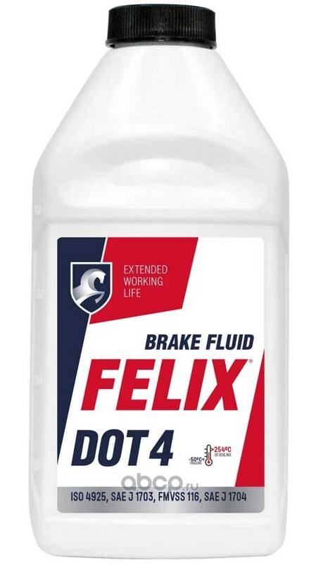 Тормозная жидкость "DOT-4" (455 гр.) FELIX  Brake Fluid