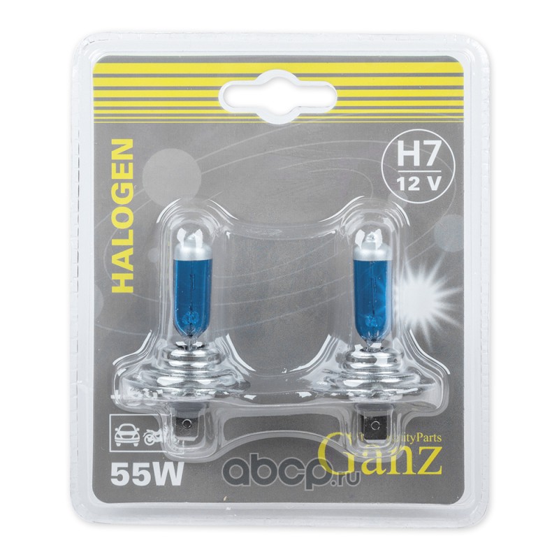 H7   12v 55w + 50%   GANZ