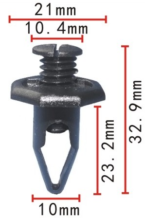 Клипса   C-0116    91504-SM4-000, 91504SM4000