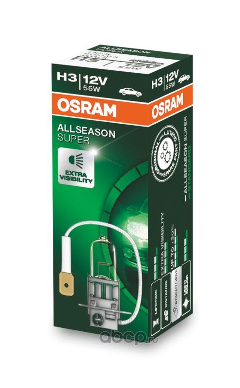H3   12v 55w  PHILIPS   WHITE   VISION  1шт