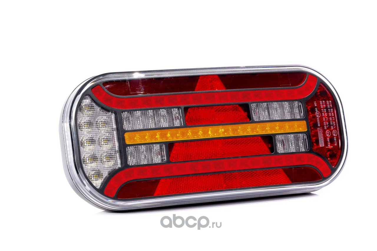 Фонарь задний  LED универсальный 12V/24V с треугольником ПРАВЫЙ без осв.ном.зн. FRISTOM  FT610PLEDDI