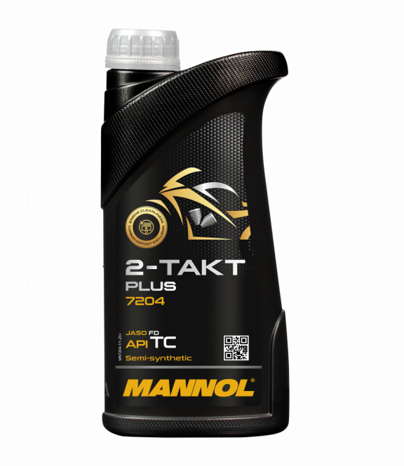 Масло моторное   MANNOL  2T  PLUS  полусинтетическое   1 л