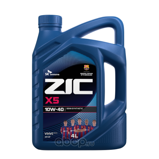 Масло моторное   ZIC  X5  SAE 10W-40   4 л 
