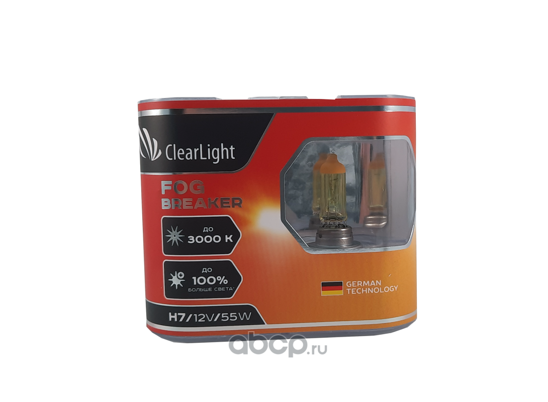 H7   12v 55w 3000К Clear Light Fog Breaker   (к-т 2 шт)  DOUBOX