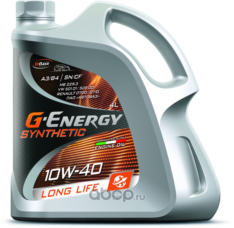 Масло моторное   G-ENERGY  SAE 10W-40  A3/B4  SN/CF   4 л   