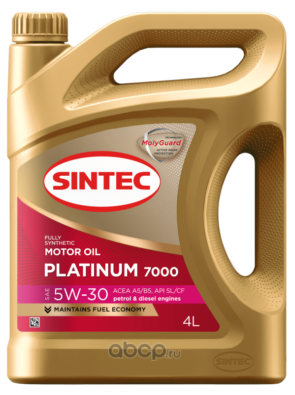 Масло моторное   SINTEC PLATINUM  7000  SAE 5W-30  A5/B5  SL/CF   5 л  АКЦИЯ