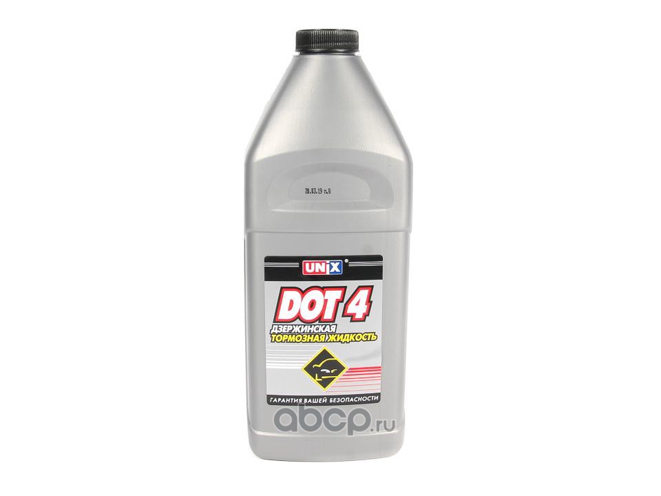 Тормозная жидкость "DOT-4" (910 гр.)   UNIX