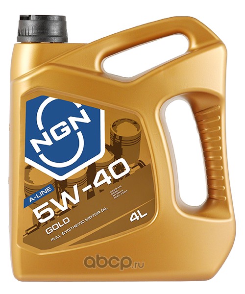 Масло моторное   NGN  A-LINE  GOLD  SAE 5W-40  A3/B4  SL/CF   4 л   