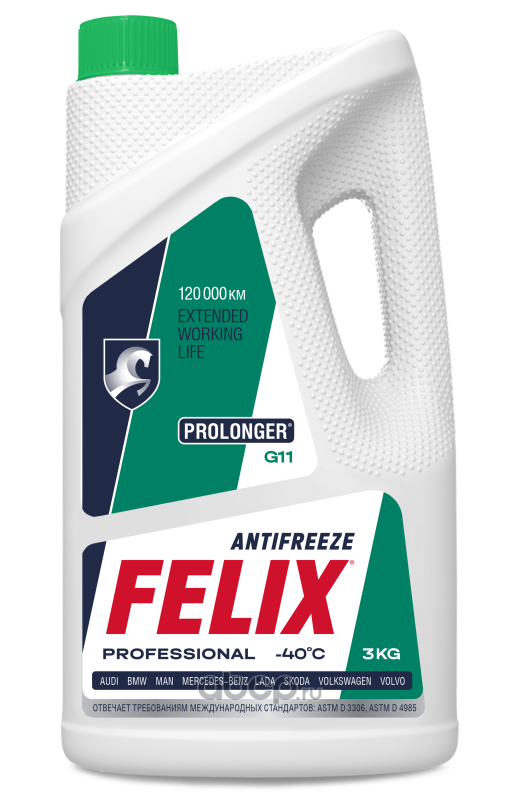 Антифриз Felix Prolonger 3кг зеленый