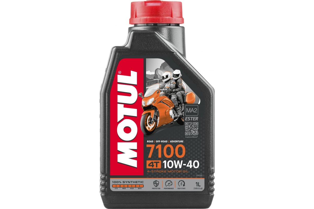 Масло моторное   MOTUL   7100 ESTER MA2   4Т   SAE 10W-40    1 л