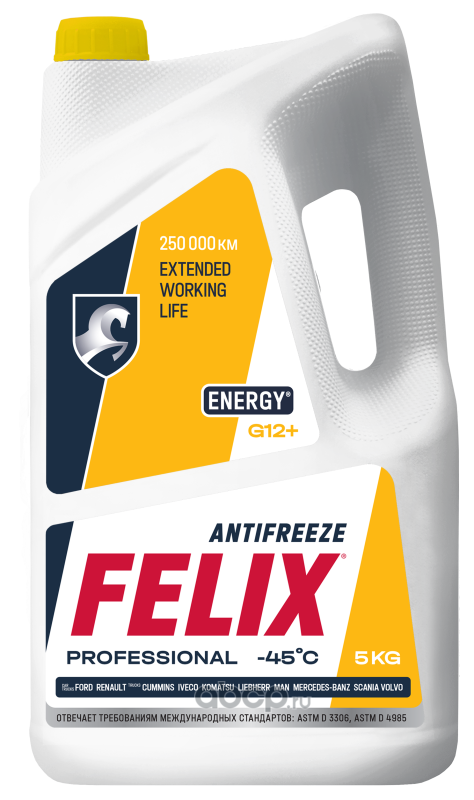 Антифриз Felix  ENERGY 5кг желтый