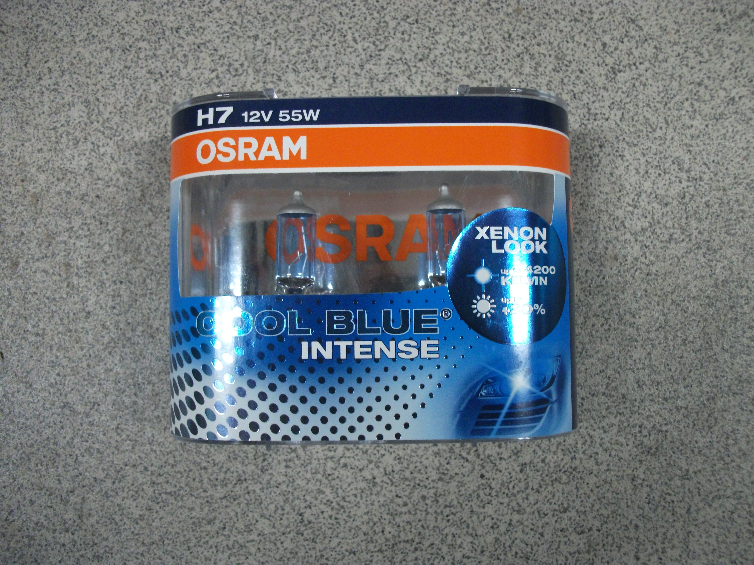 H7   12v 55w + 20%  OSRAM      COOL BLUE INTENSE  евробокс 2 шт.