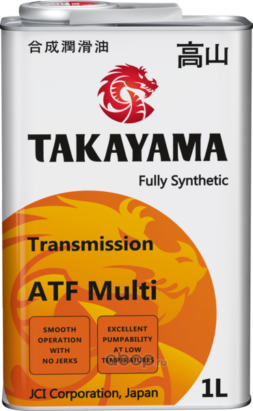 Масло трансмиссионное   TAKAYAMA  Transmission   ATF MULTI  1л