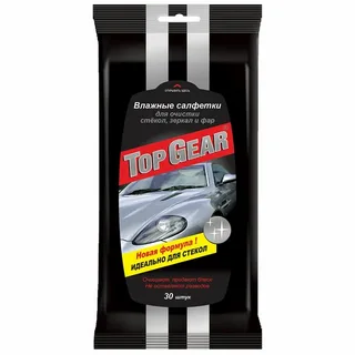 Салфетка   влажная  Top Gear  для стекла