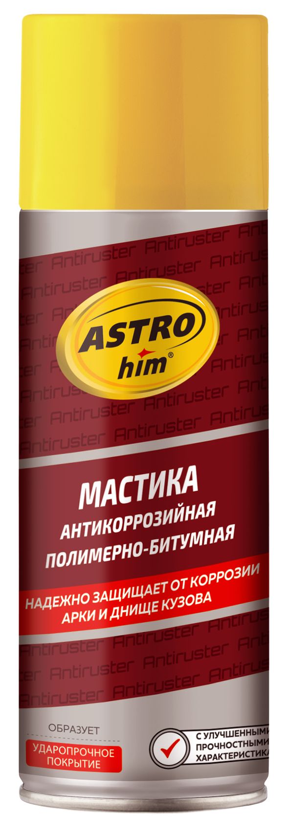 Мастика   полимерно-битумная  ASTROhim, серия Antiruster  аэрозоль  520 мл