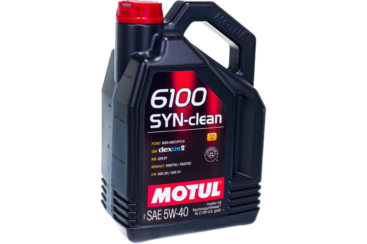 Масло моторное   MOTUL   6100 SYN-nergy   SAE 5W-40   синтетическое   4 л