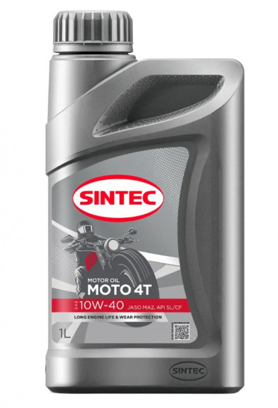 Масло моторное Sintec Moto  4T  10W-40  SL/CF  1л