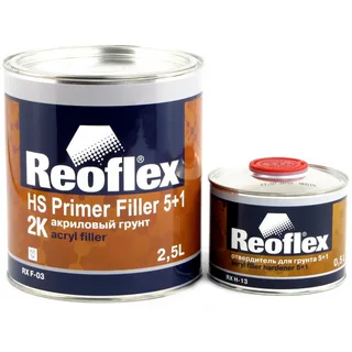 Грунтовка  акриловая   REOFLEX 2K 5+1  (0.8л)  серый