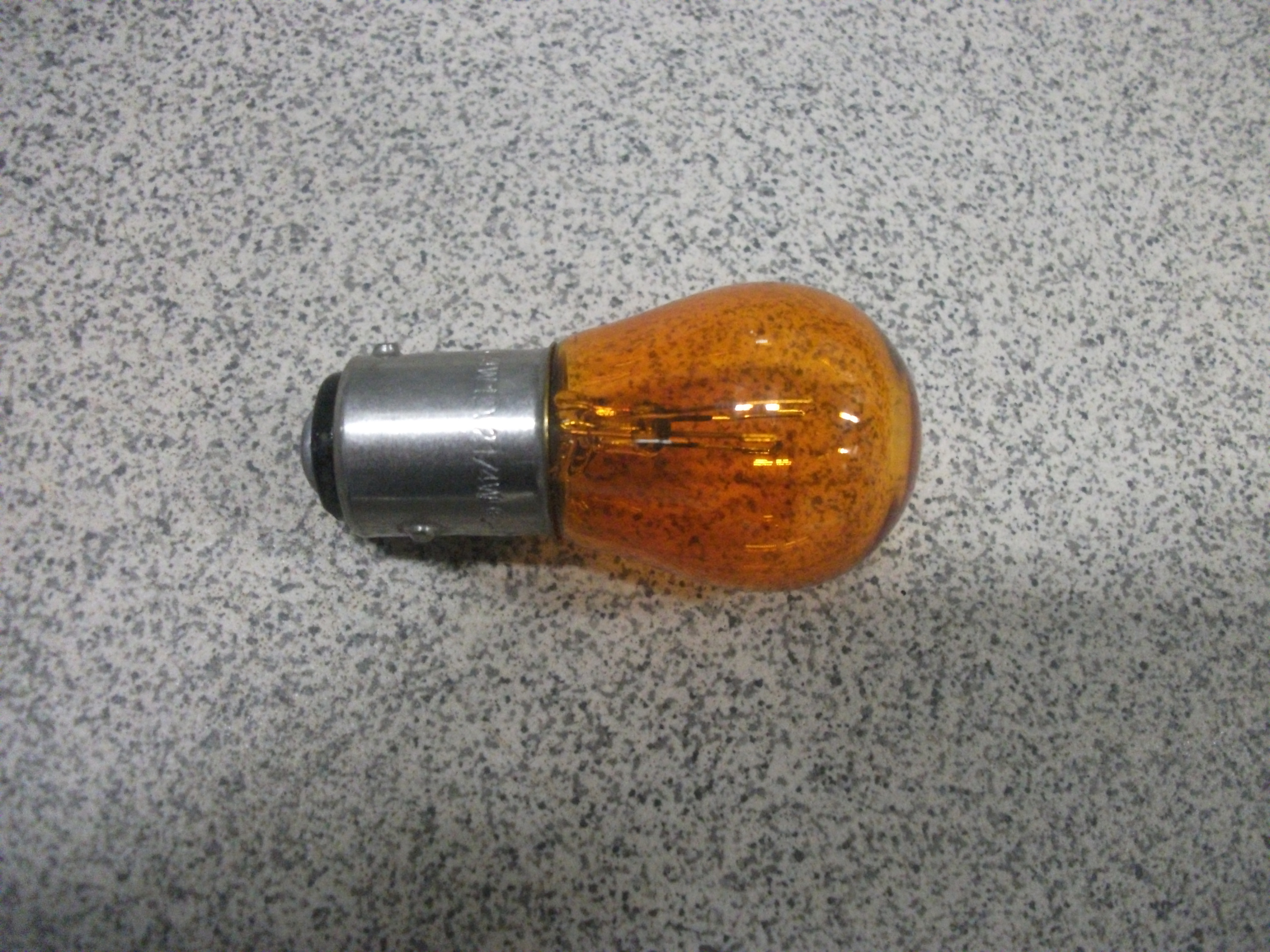 PY21/5W 12V   Желтая   Цоколь   (СМЕЩЕННАЯ)