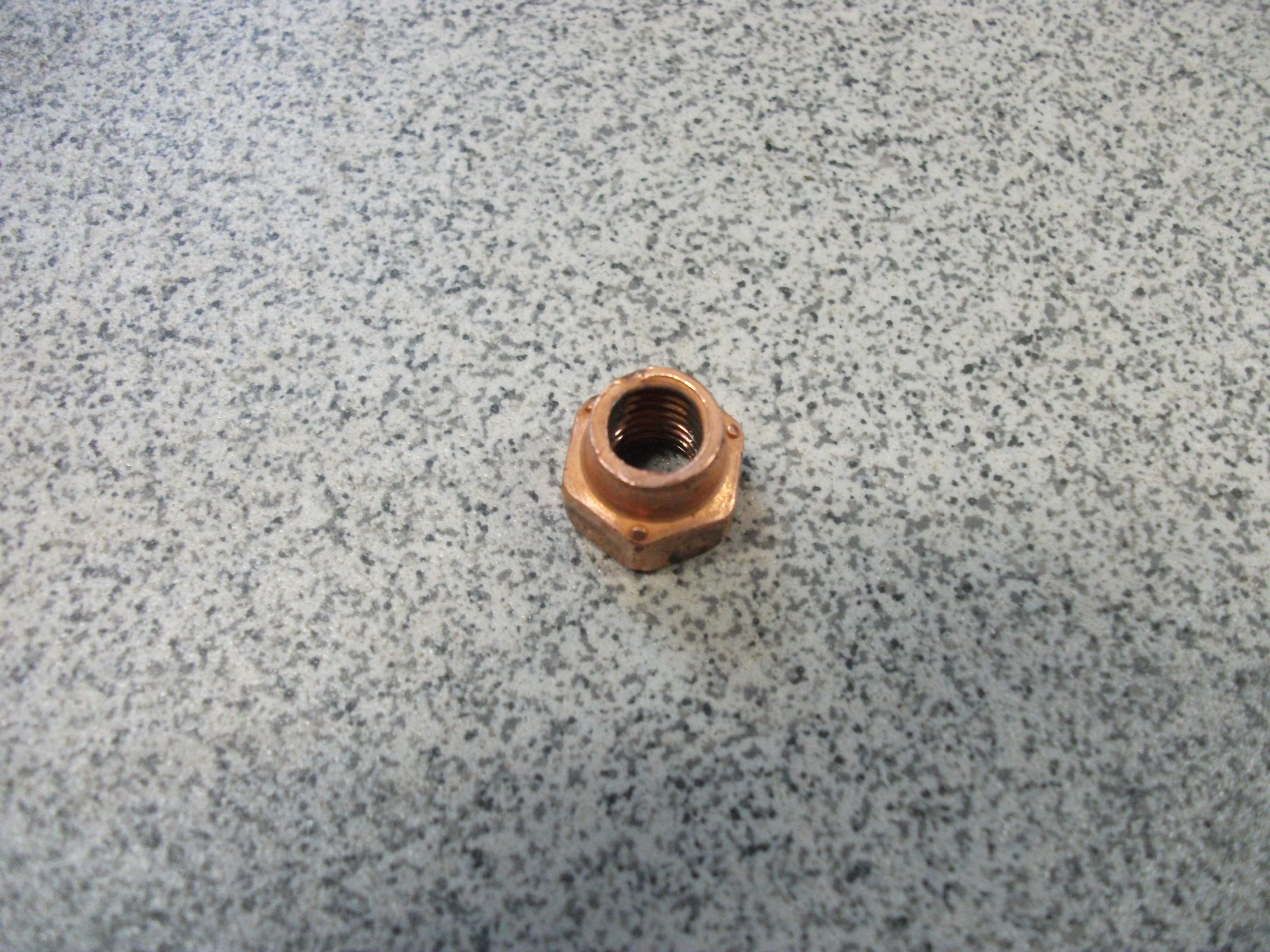 Гайка  М8*1.25 обмеднённая самоконтрящаяся приемной трубы коллектора ВАЗ