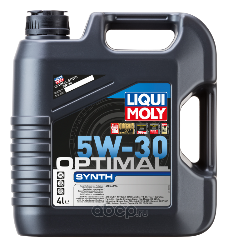 Масло моторное   LiquiMoly НС-синт  Optimal HT Synth 5W-30 A3/B4  4л
