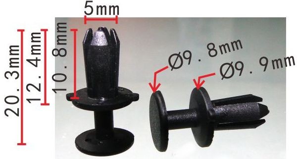 Клипса   C-1707    N-905-369-01, N90536901   VAG,VW,AUDI   решетка радиатора