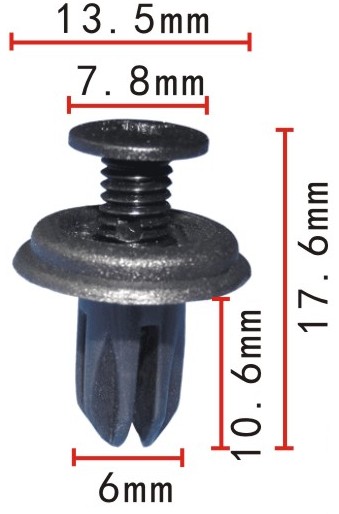 Клипса   C-0148    90687-S0-003, 90687S0003, 90687-S0-013, 90687S0013