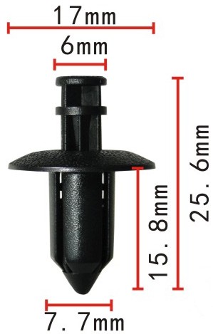 Клипса   C-0633    91505-SL0-003, 91505SL0003, 90467-08182-CO, 9046708182CO, 90467-08187, 9046708187