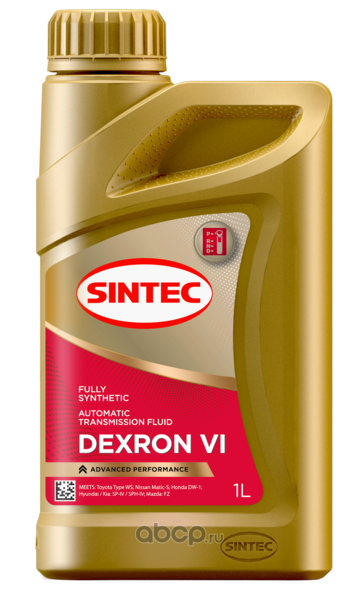 Масло трансмиссионное   SINTEC   ATF DEXRON VI   1л