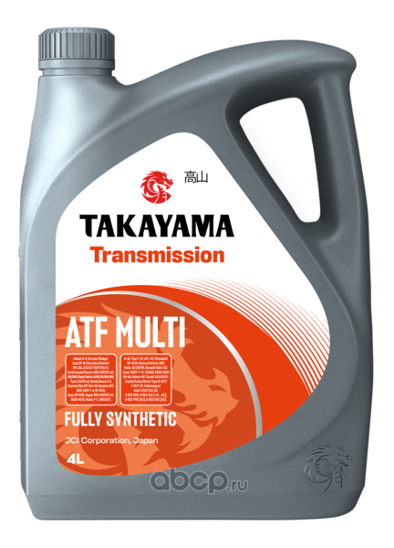 Масло трансмиссионное   TAKAYAMA  Transmission   ATF MULTI  4л