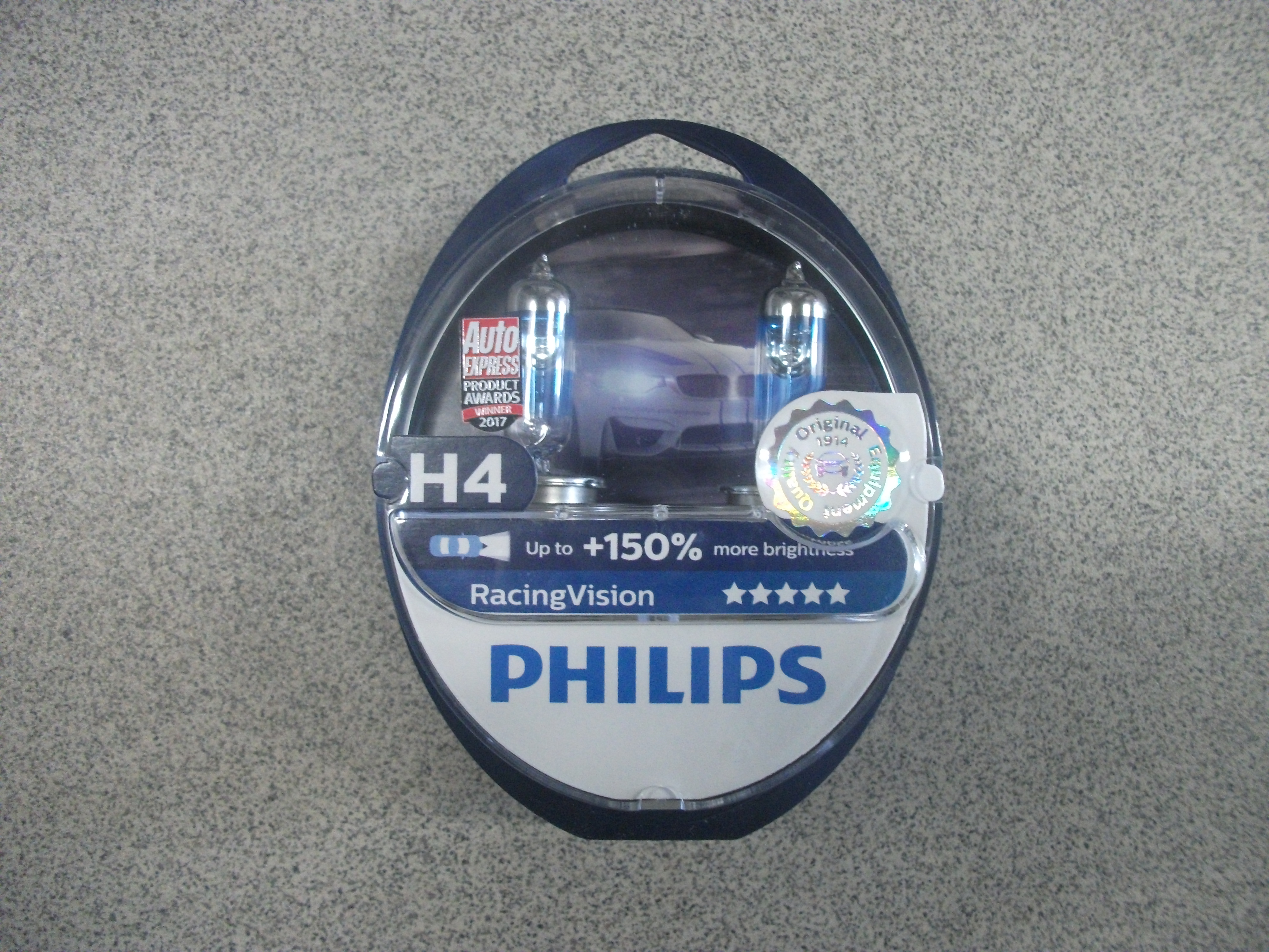 H4   12v 55/60w + 150%  PHILIPS      RACING VISION PLUS