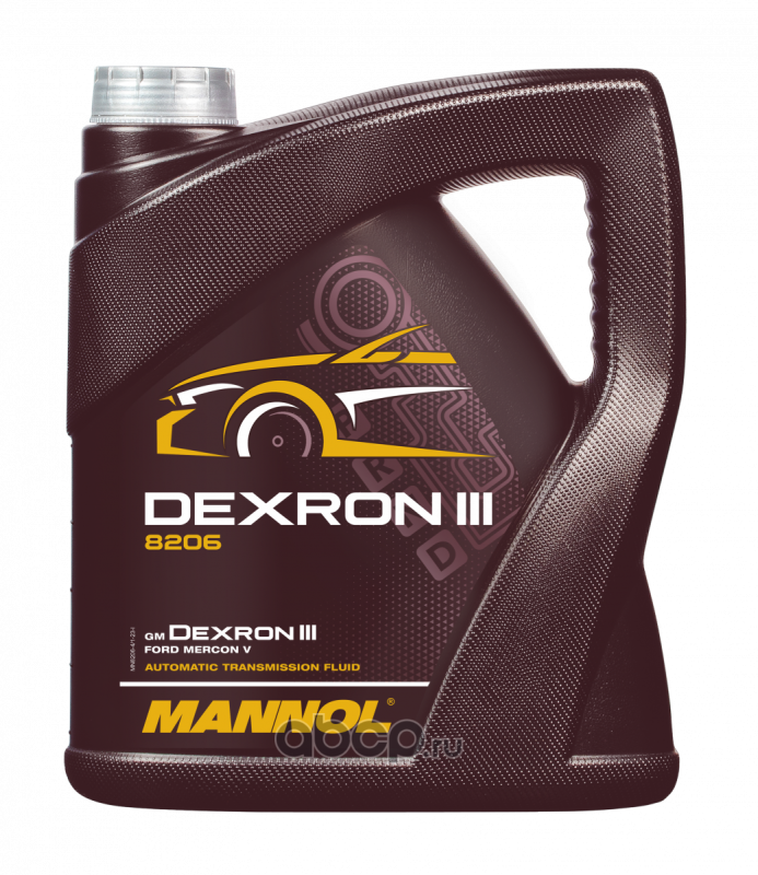 Масло трансмиссионное   MANNOL   ATF DEXRON III   синтетика  4л