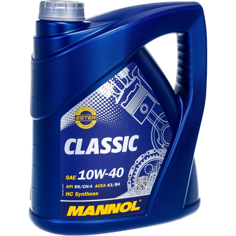 Масло моторное   MANNOL CLASSIC   SAE 10W-40   полусинтетическое   4 л