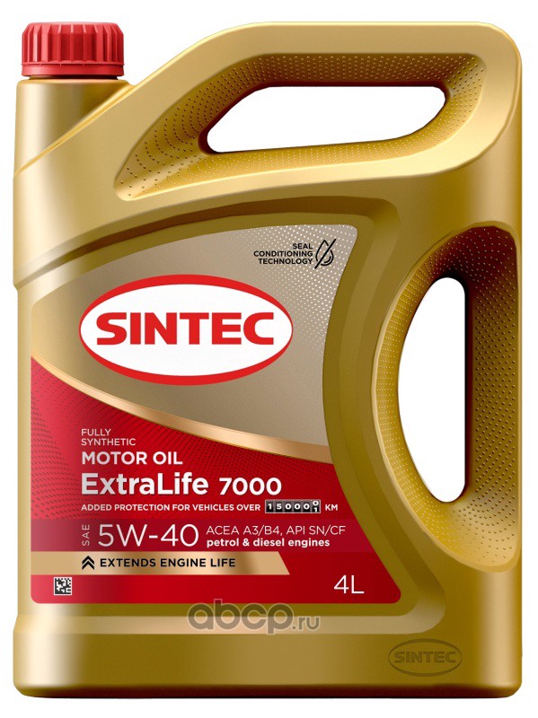 Масло моторное   SINTEC PLATINUM  7000  SAE 5W-40  A3/B4  SN/CF   5 л   АКЦИЯ