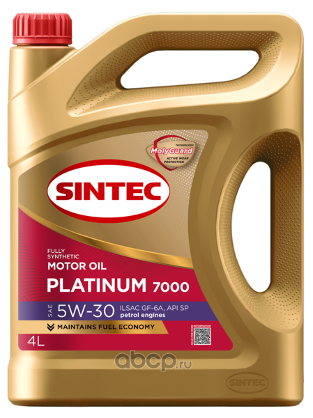 Масло моторное   SINTEC PLATINUM  7000  SAE 5W-30  GF-6A  SP   5 л   АКЦИЯ