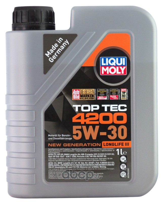 Масло моторное   LiquiMoly HC-синт-ое Top Tec 4200 5W-30 A3/B4/C3   1л