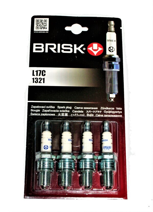 Свечи зажигания  406дв  L17C     (BRISK)  (блистер 4 шт)