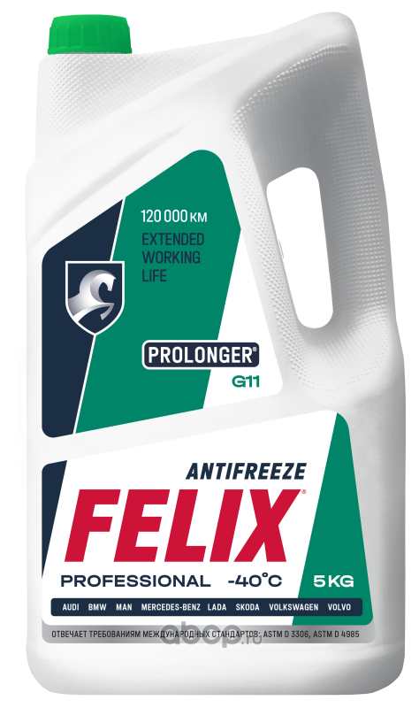 Антифриз Felix Prolonger 5кг зеленый