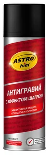 Антигравий ASTROhim  черный ( 650 мл.) аэрозоль	(шагрень)																																											