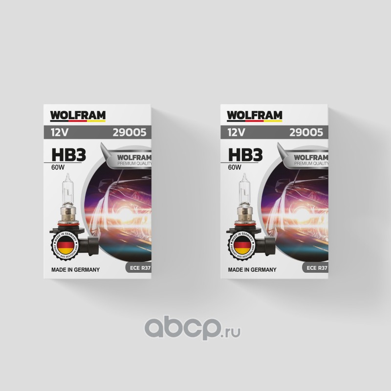 HB3  12v 60w   WOLFRAM