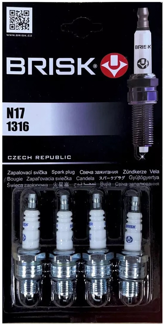 Свечи зажигания  402дв.  N17  (BRISK)  (блистер 4 шт)