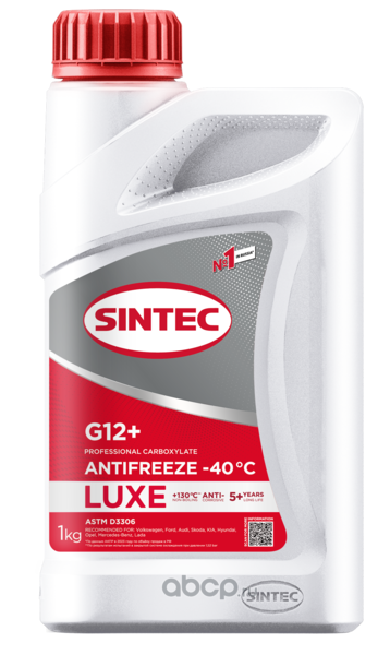 Антифриз SINTEC Luxe  красный 1кг   G12+   
