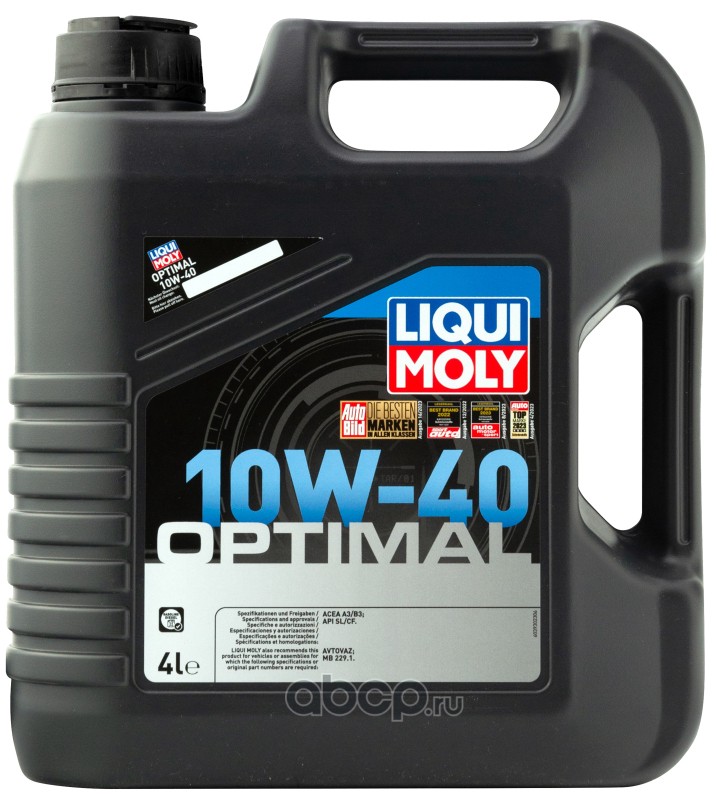 Масло моторное   Liqui Moly п/синт Optimal 10W-40 SL/CF A3/B3   4л
