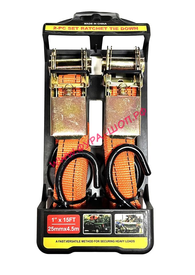 Стяжка груза 25ммх4,6метра    TD-217   (2 шт)