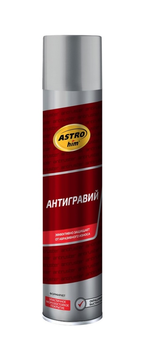 Антигравий ASTROhim  серый ( 1000 мл.) аэрозоль																														