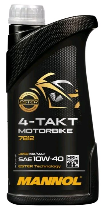 Масло моторное   MANNOL  MOTORBIKE   4Т   SAE 10W-40   синтетическое   1 л